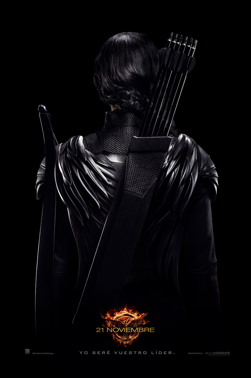 Póster de Katniss para Los Juegos del Hambre: Sinsajo. Parte 1