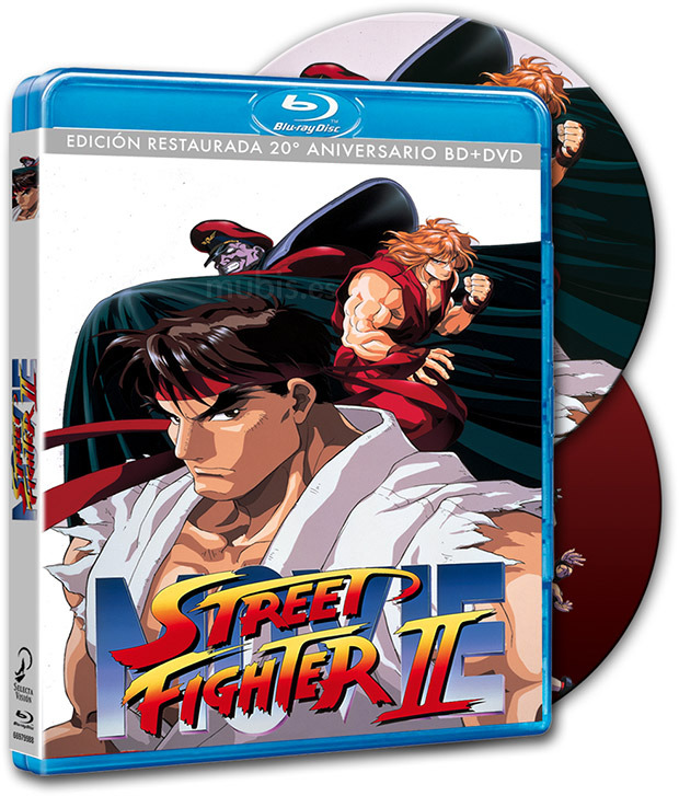 Diseño de la carátula de Street Fighter II: La Película - Edición Restaurada 20º Aniversario en Blu-ray