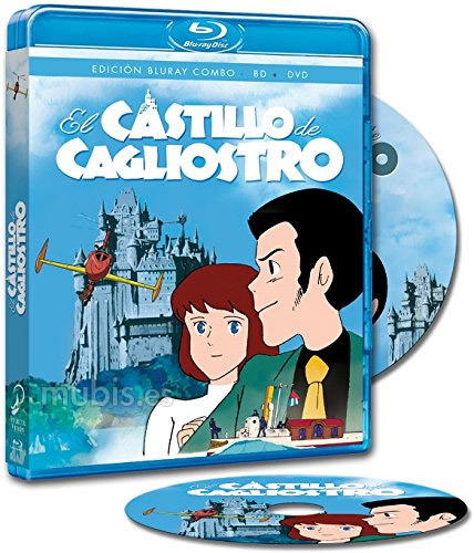 Anuncio de El Castillo de Cagliostro de Miyazaki en Blu-ray