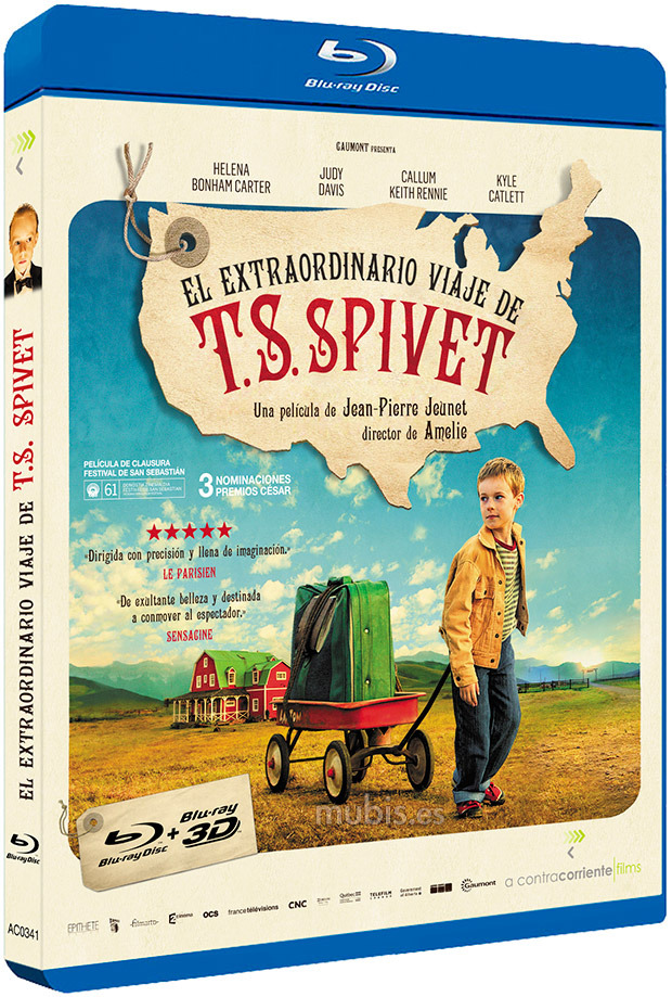 Datos de El Extraordinario Viaje de T.S. Spivet en Blu-ray+Blu-ray 3D