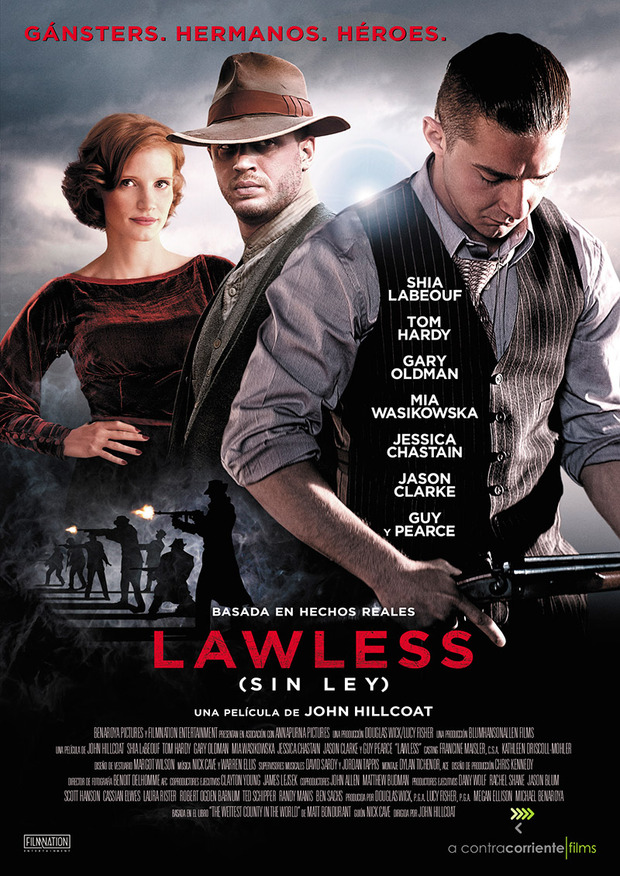 Primeros datos de Lawless (Sin Ley) en Blu-ray