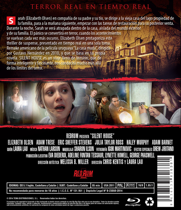 Características de Blu-ray de Silent House