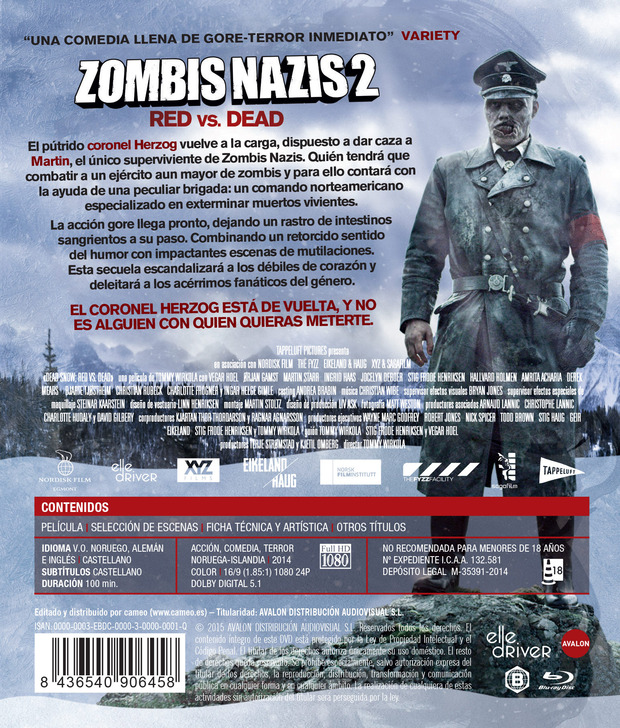 Detalles del Blu-ray de Zombis Nazis 2