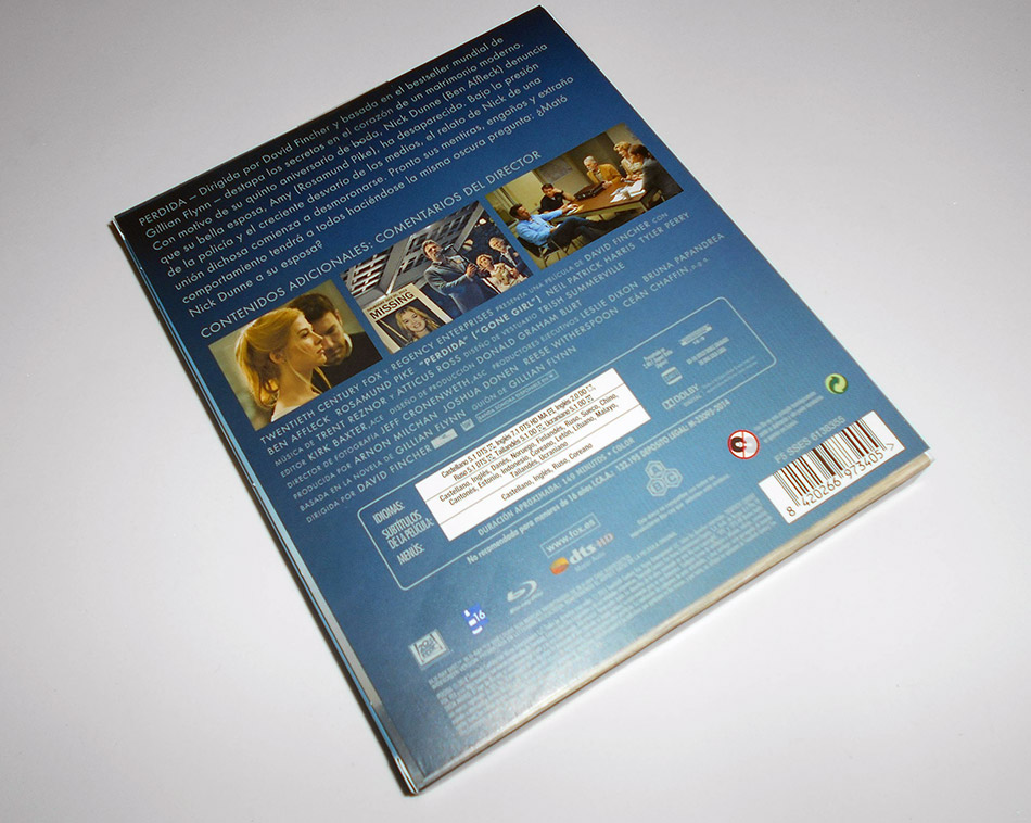  Fotografías del Digipak exclusivo de Perdida con libro en Blu-ray 5