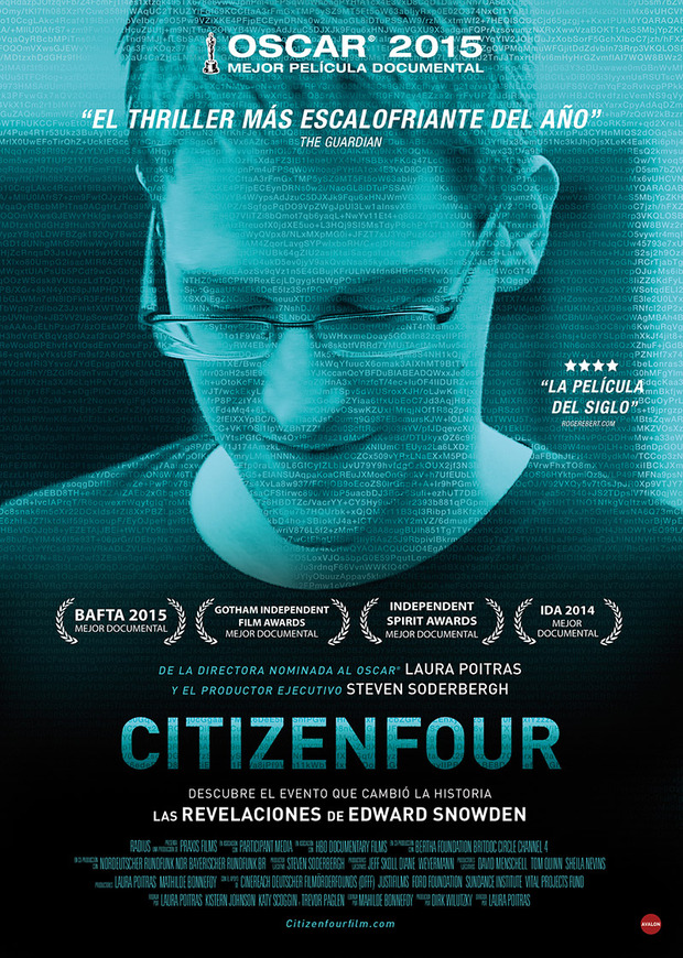 Tráiler y póster de Citizenfour, Oscar al Mejor documental