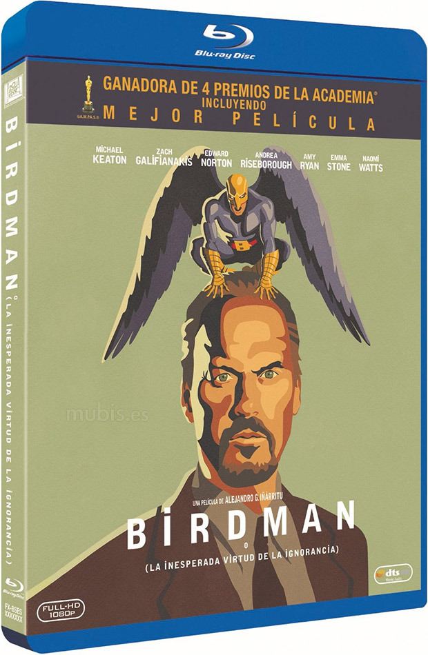Detalles del Blu-ray de Birdman o (la inesperada virtud de la ignorancia)