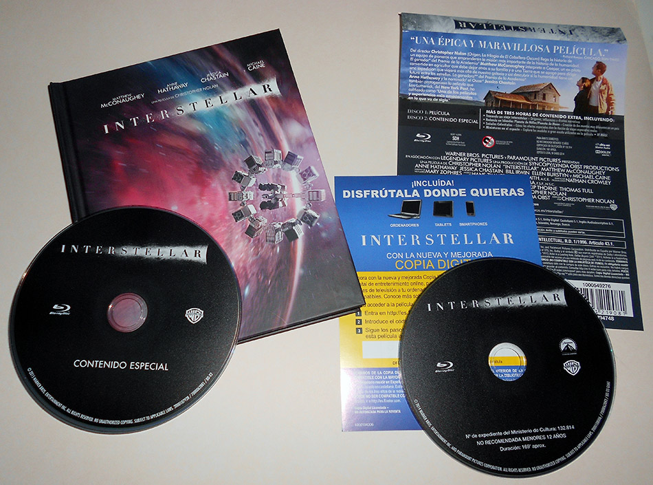 Fotografías del Digibook de Interstellar en Blu-ray 17