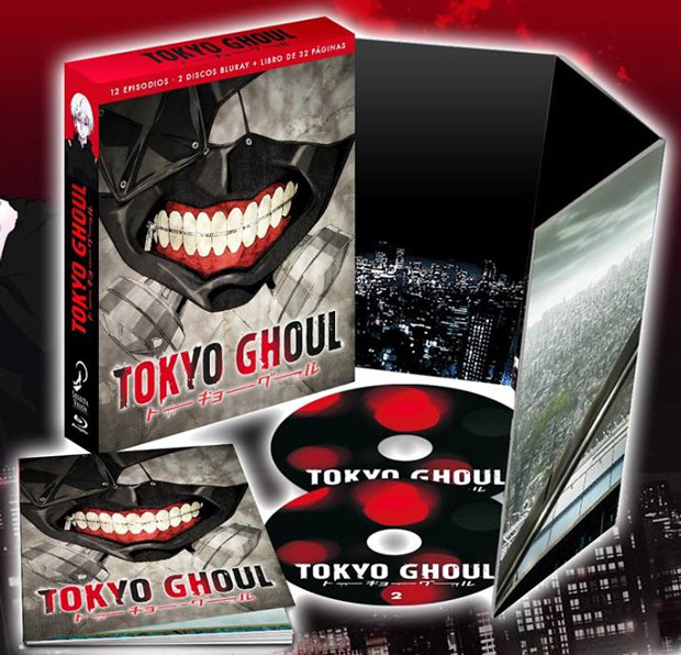 Primera temporada de Tokyo Ghoul en Blu-ray en edición coleccionista