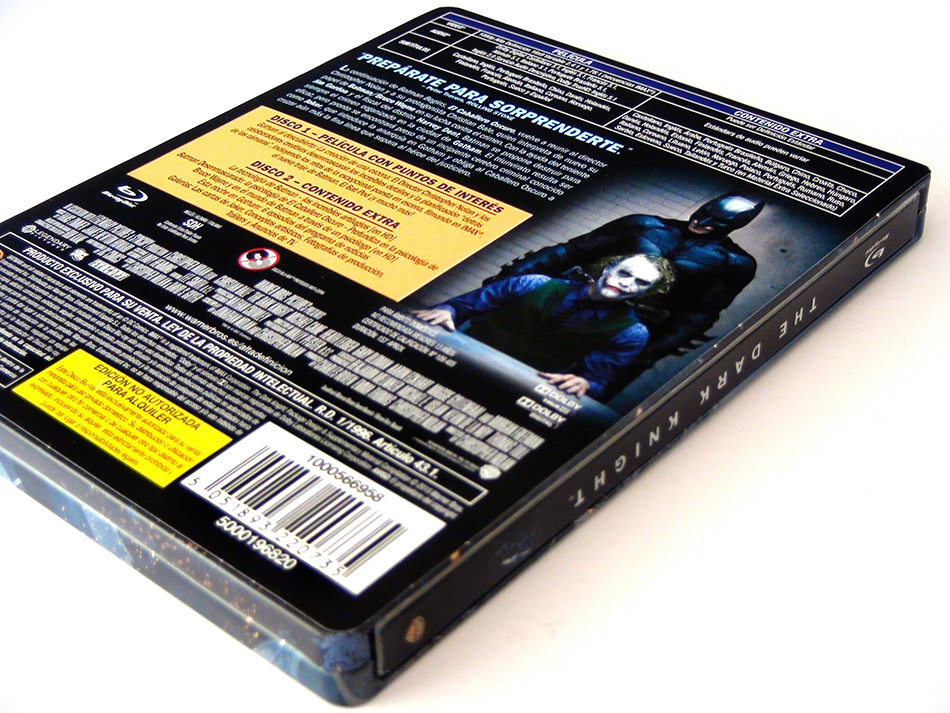 Fotografías del Steelbook de El Caballero Oscuro en Blu-ray 6