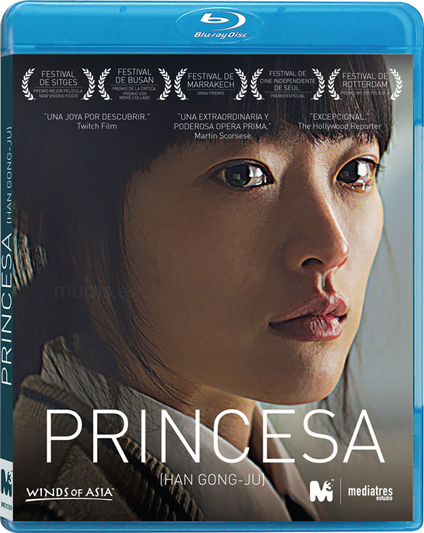 Diseño de la carátula de Princesa en Blu-ray