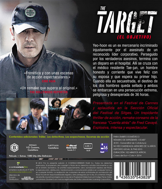 Detalles del Blu-ray de The Target (El Objetivo)