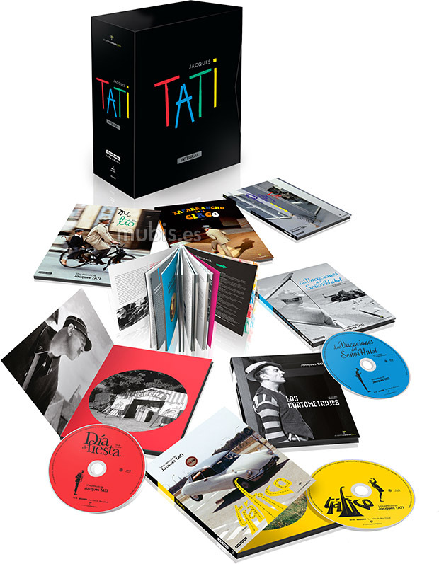 Diseño de la carátula de Jacques Tati Integral en Blu-ray