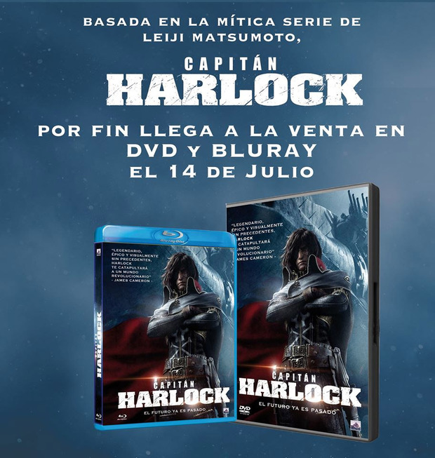 Primeros datos de Capitán Harlock en Blu-ray