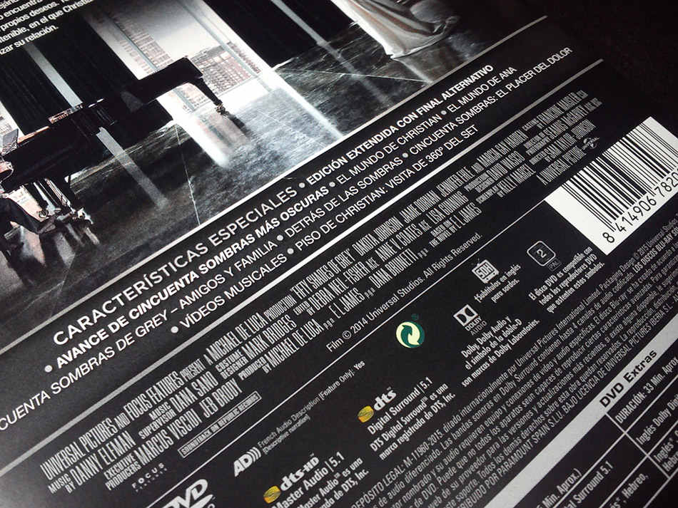 Fotografías del Digibook de Cincuenta Sombras de Grey en Blu-ray 5