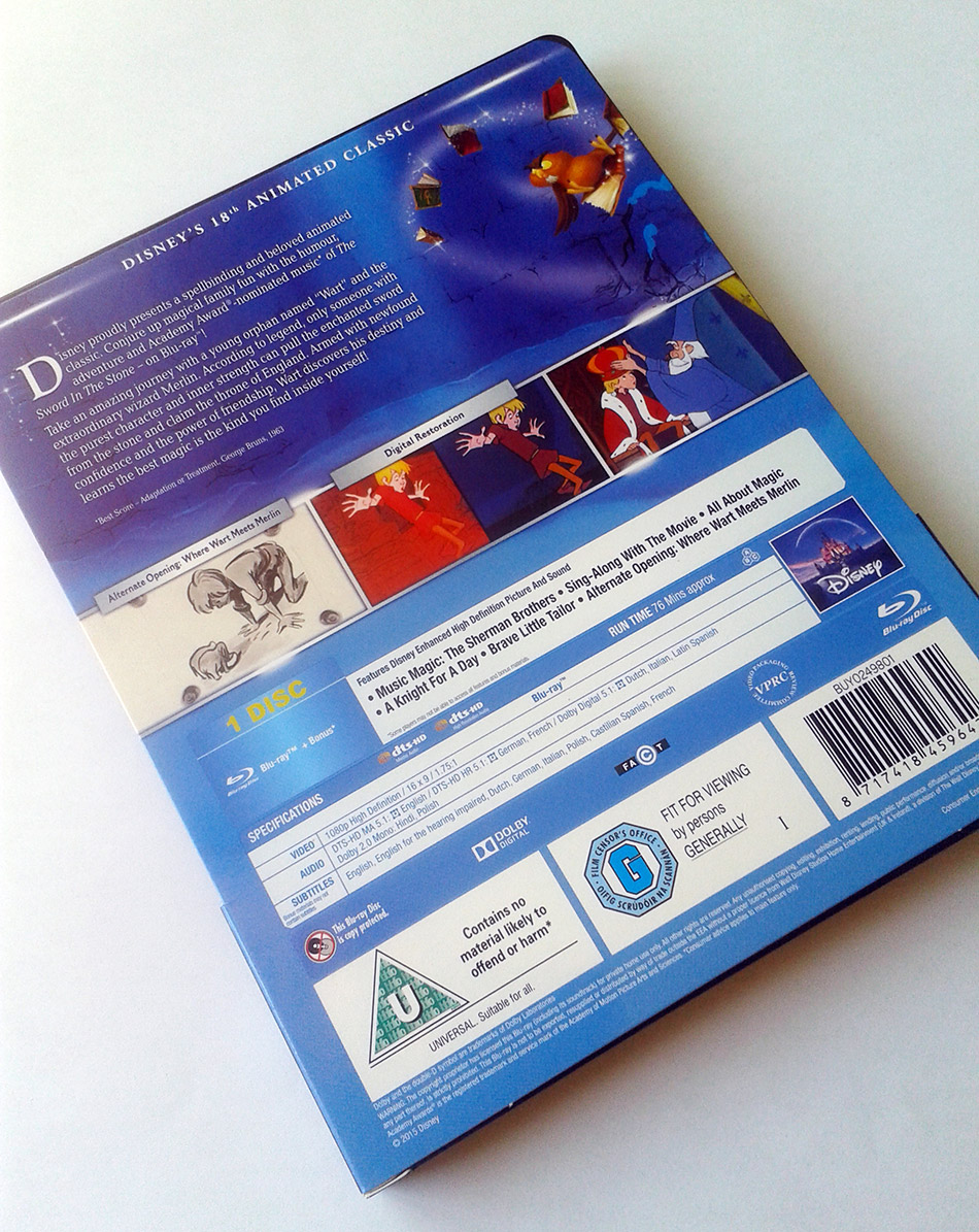 Steelbook de Merlín el Encantador en Blu-ray (UK) 2