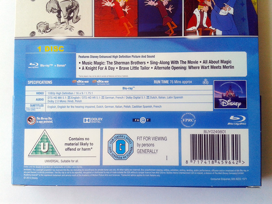 Steelbook de Merlín el Encantador en Blu-ray (UK) 3
