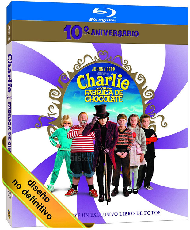 Anuncio oficial del Blu-ray de Charlie y la Fábrica de Chocolate - Edición 10º Aniversario