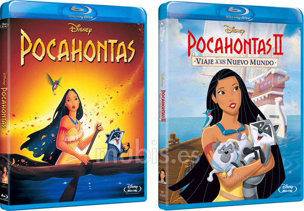 Diseño de la carátula de Pocahontas en Blu-ray