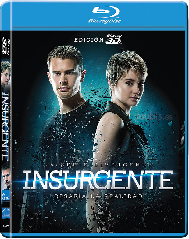 Diseño de la carátula de La Serie Divergente: Insurgente en Blu-ray