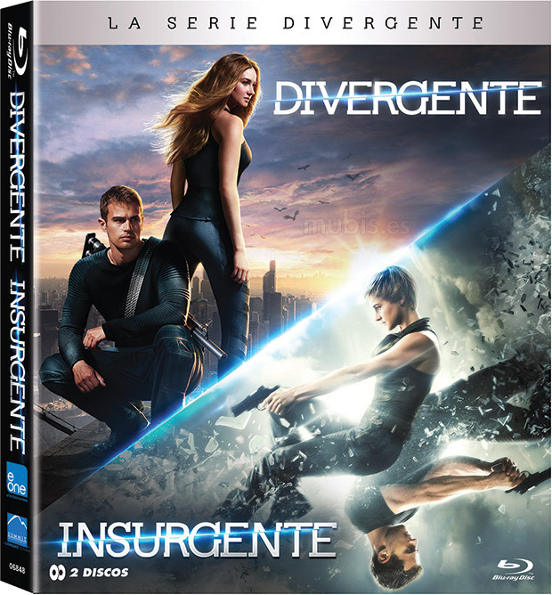 Diseño de la carátula de La Serie Divergente: Insurgente en Blu-ray