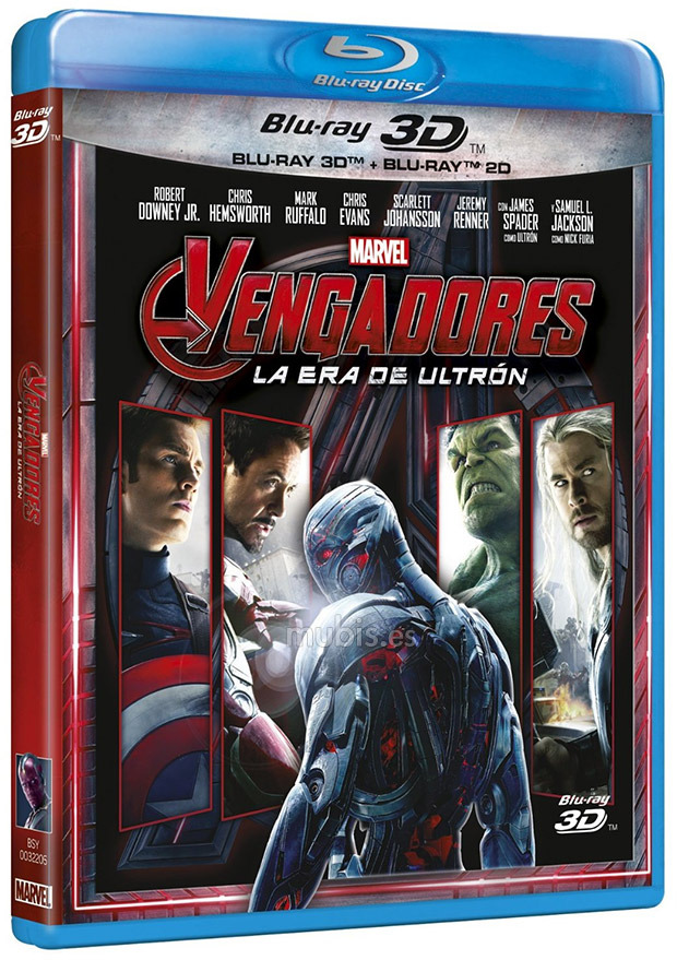 Diseño de las carátulas de Vengadores: La Era de Ultrón en Blu-ray