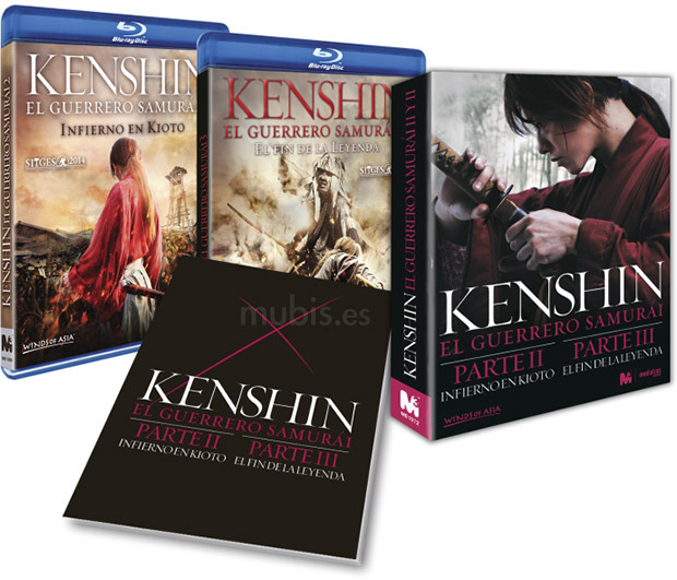Primeros detalles del Blu-ray de Pack Kenshin, el Guerrero Samurái: Parte 2 y Parte 3