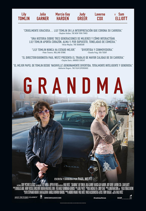 Tráiler y póster de Grandma, dirigida por Paul Weitz 