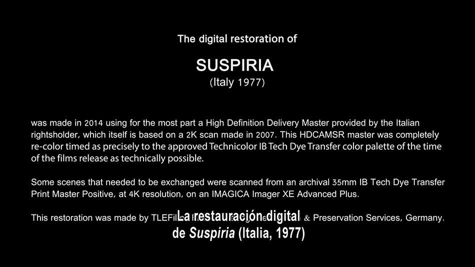 Nuevas capturas del Blu-ray de Suspiria 13