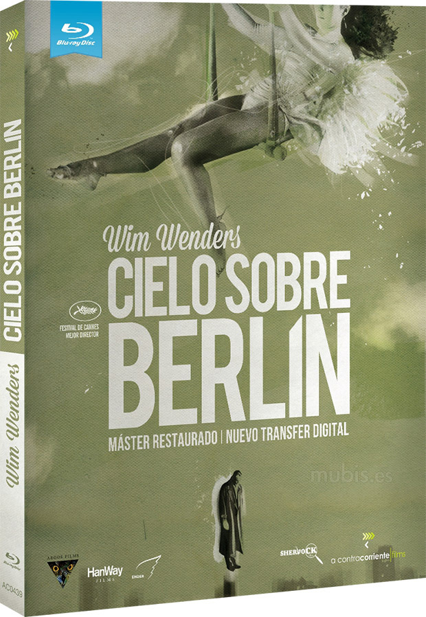 Diseño de la carátula de Cielo sobre Berlín en Blu-ray 1