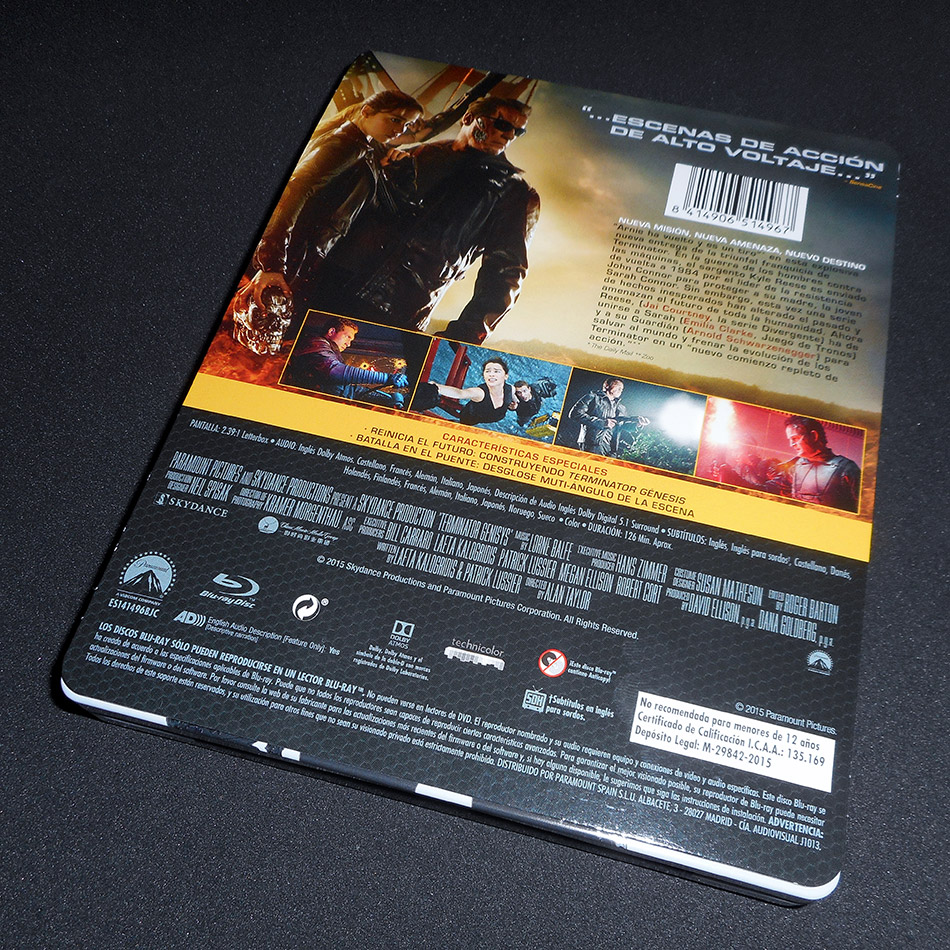 Fotografías del Steelbook de Terminator: Génesis en Blu-ray 6