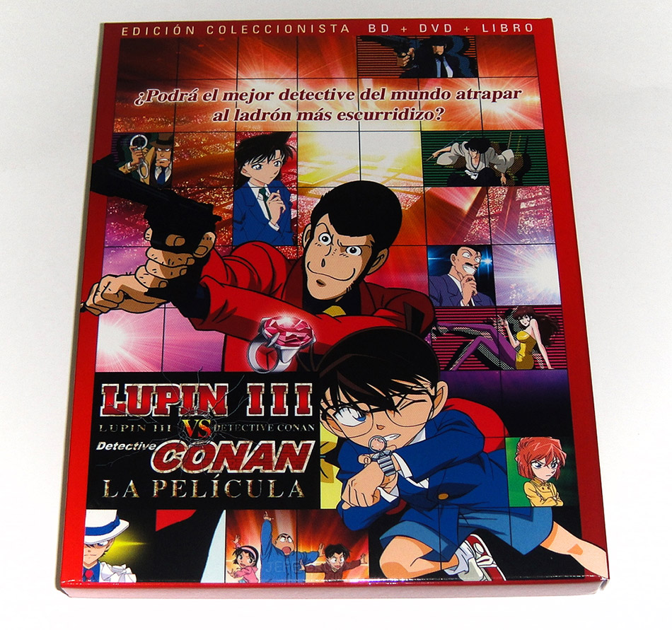 Fotografías de la ed. coleccionista de Lupin III vs. Detective Conan en Blu-ray 1
