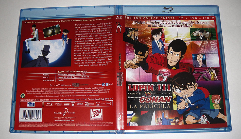 Fotografías de la ed. coleccionista de Lupin III vs. Detective Conan en Blu-ray 10