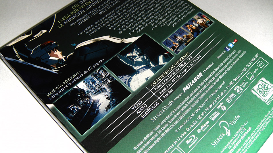 Fotografías de la edición 25º aniversario de Patlabor en Blu-ray 9