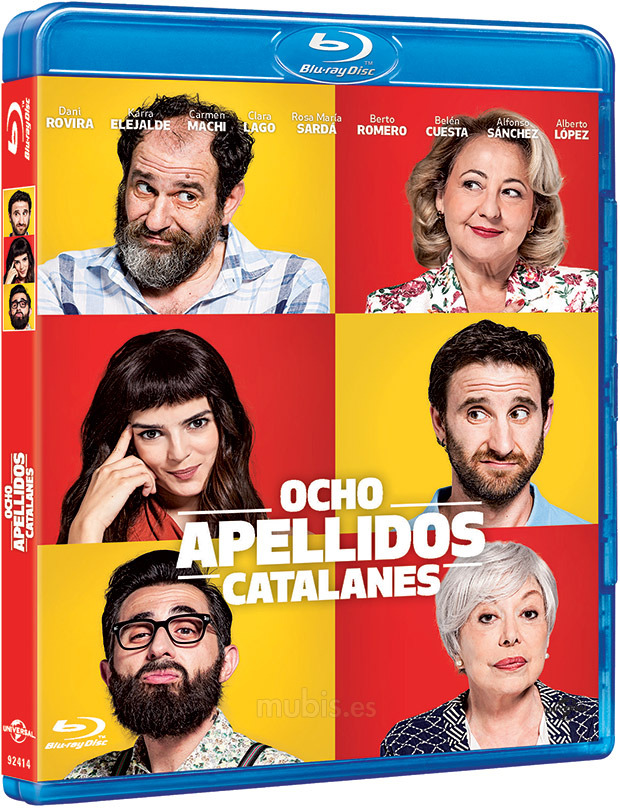 Diseño de la carátula de Ocho Apellidos Catalanes en Blu-ray 1