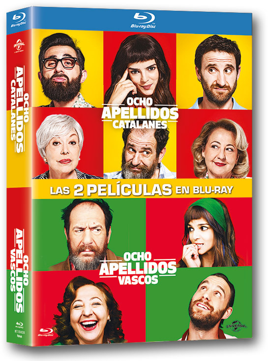 Diseño de la carátula de Ocho Apellidos Catalanes en Blu-ray