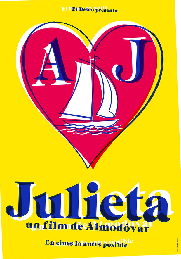 Teaser póster de Julieta, dirigida por Pedro Almodóvar