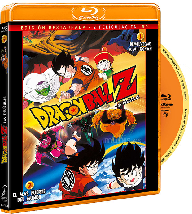 Datos de Dragon Ball Z: Las Películas 1 y 2 en Blu-ray 1