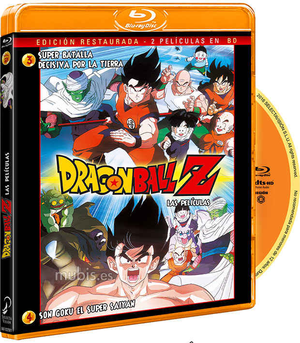 Datos de Dragon Ball Z: Las Películas 1 y 2 en Blu-ray