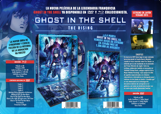 Desvelada la carátula del Blu-ray de Ghost in the Shell: The Rising - Edición Coleccionista