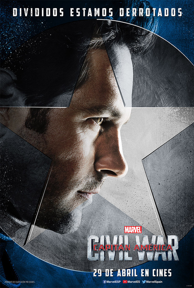 Pósters de personajes de Capitán América: Civil War 6