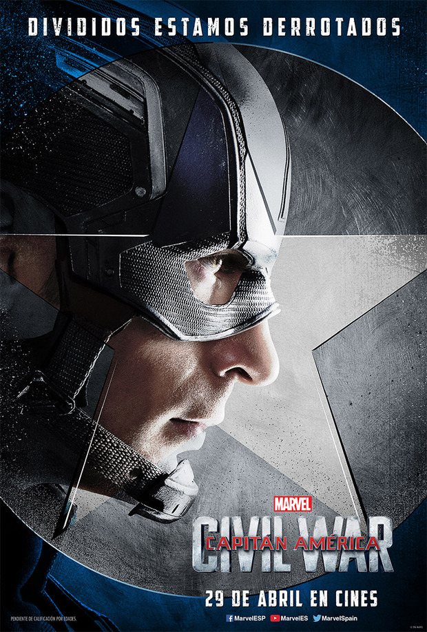 Pósters de personajes de Capitán América: Civil War 7