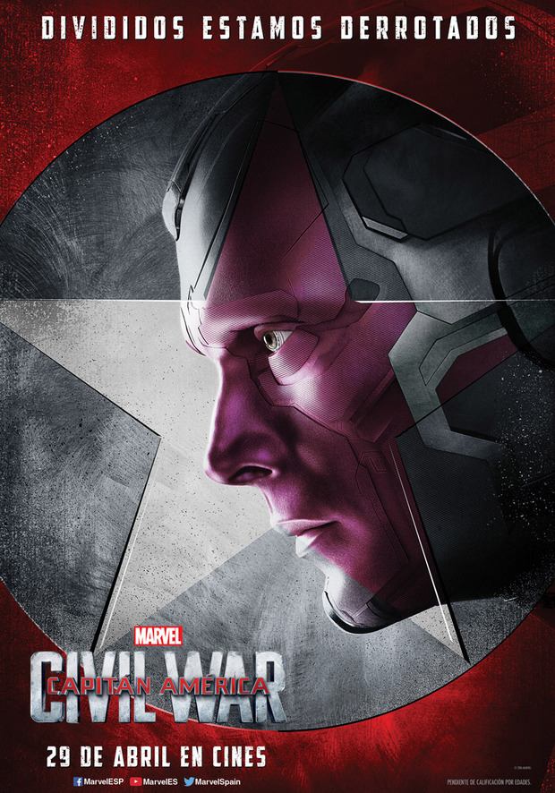 Pósters de personajes de Capitán América: Civil War 3