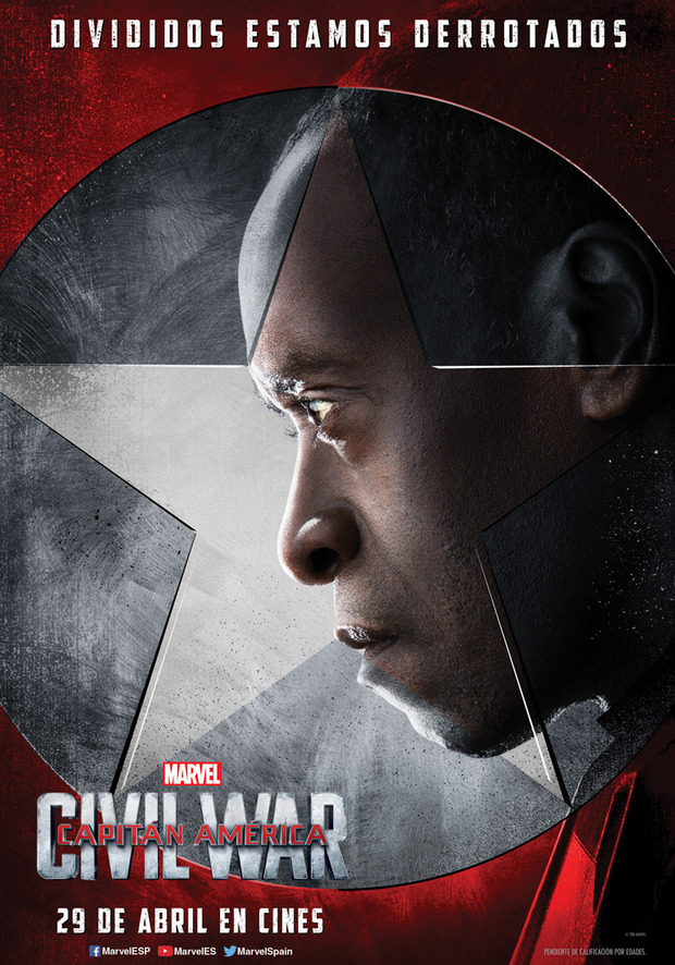 Pósters de personajes de Capitán América: Civil War 4