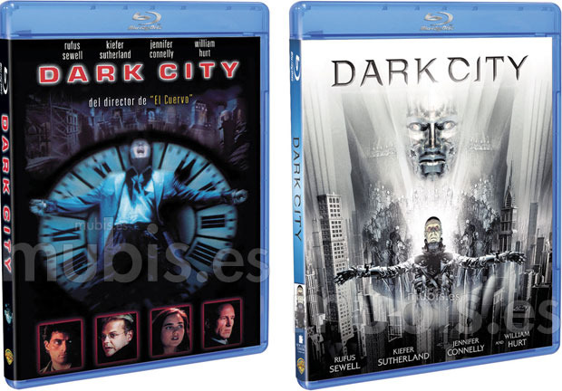 Diseño de la carátula de Dark City en Blu-ray