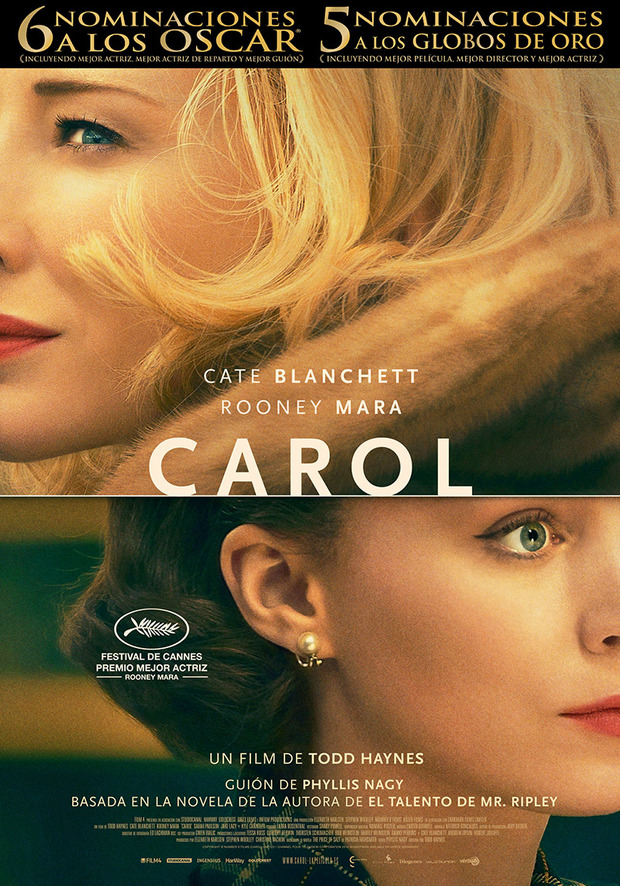Fecha de lanzamiento para Carol en Blu-ray 1