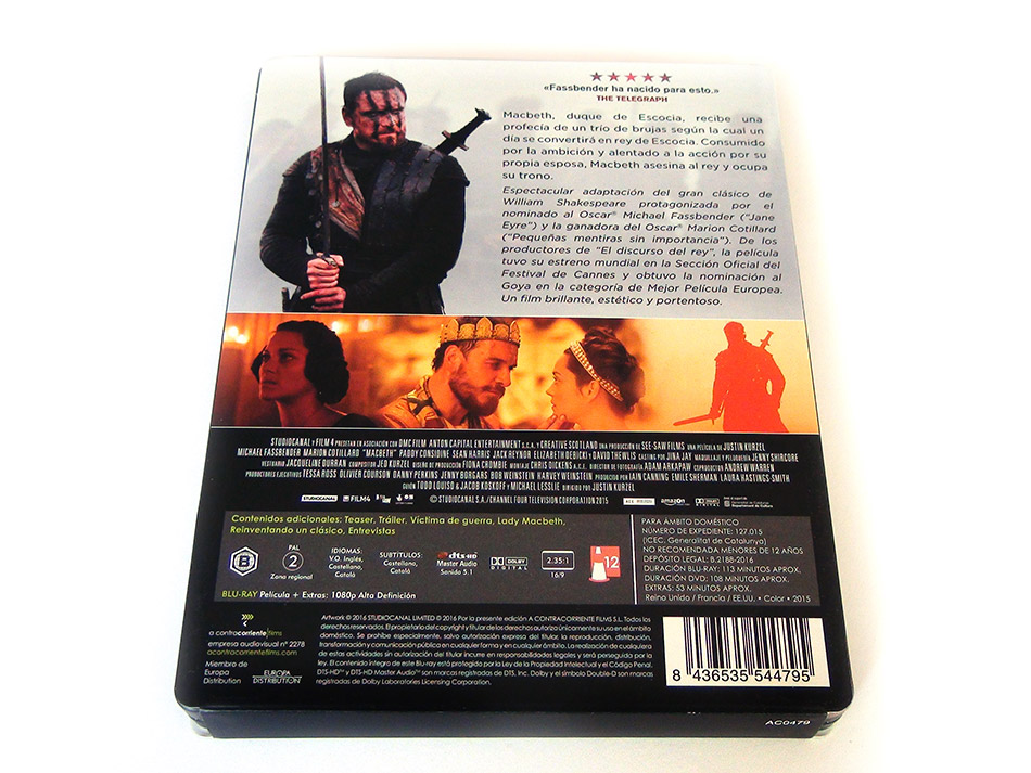 Fotografías del Steelbook de Macbeth en Blu-ray 6