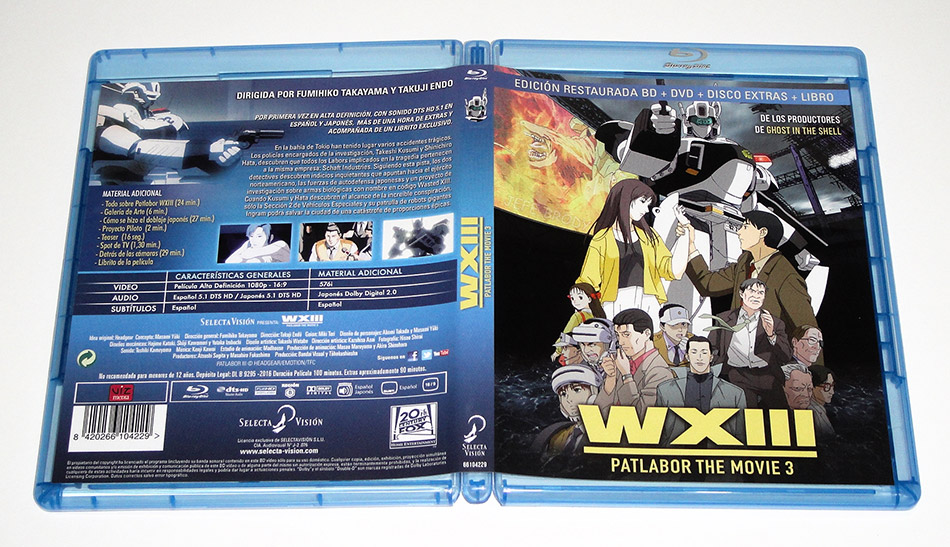 Fotografías de la ed. coleccionista de WXIII: Patlabor the Movie 3 en Blu-ray 6