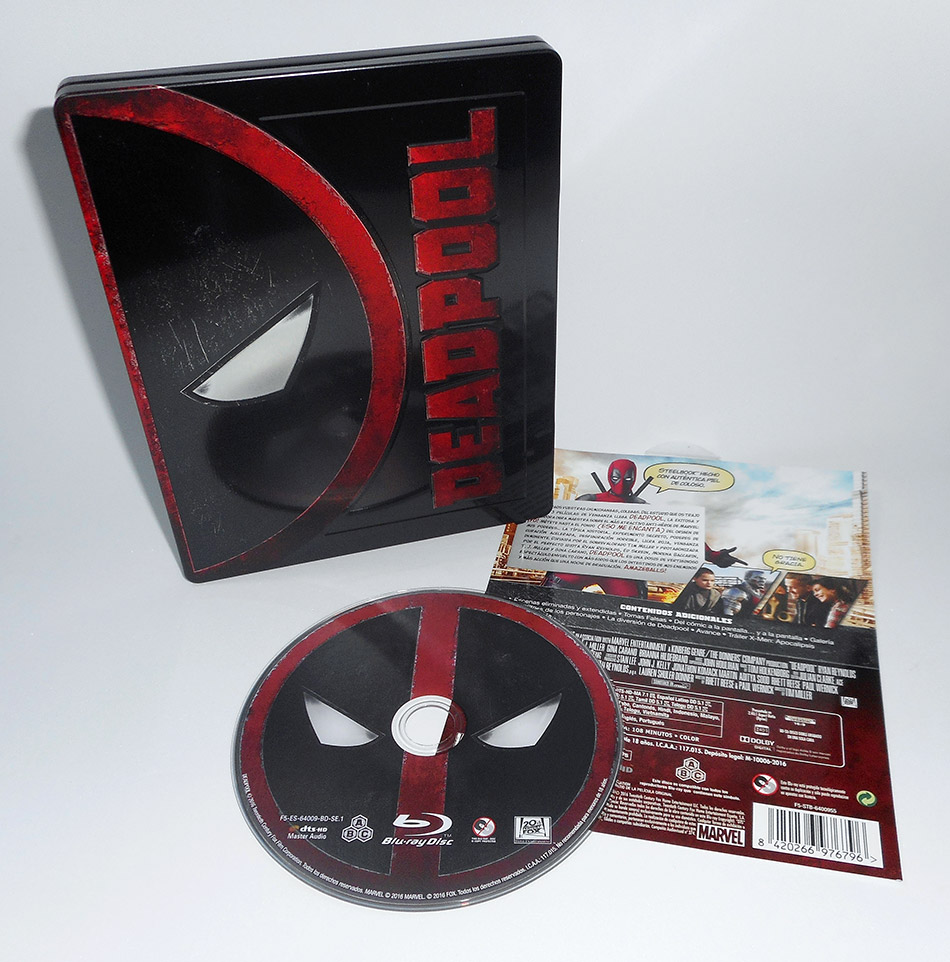 Fotografías del Steelbook de Deadpool en Blu-ray 9