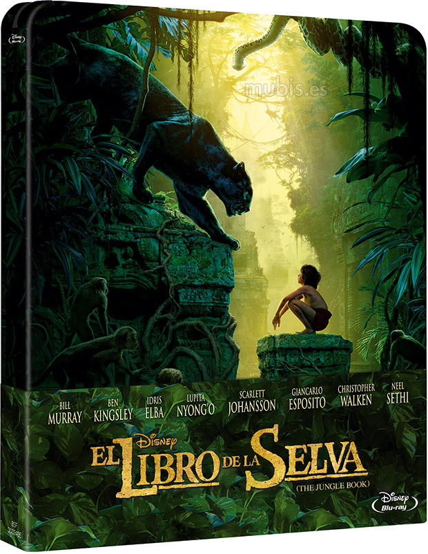 Diseño de la carátula de El Libro de la Selva - Edición Metálica en Blu-ray 1