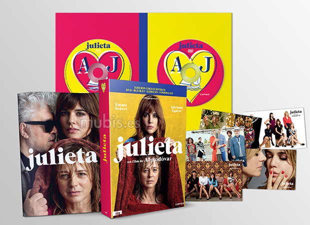 Diseño de la carátula de Julieta - Edición Coleccionista en Blu-ray 2